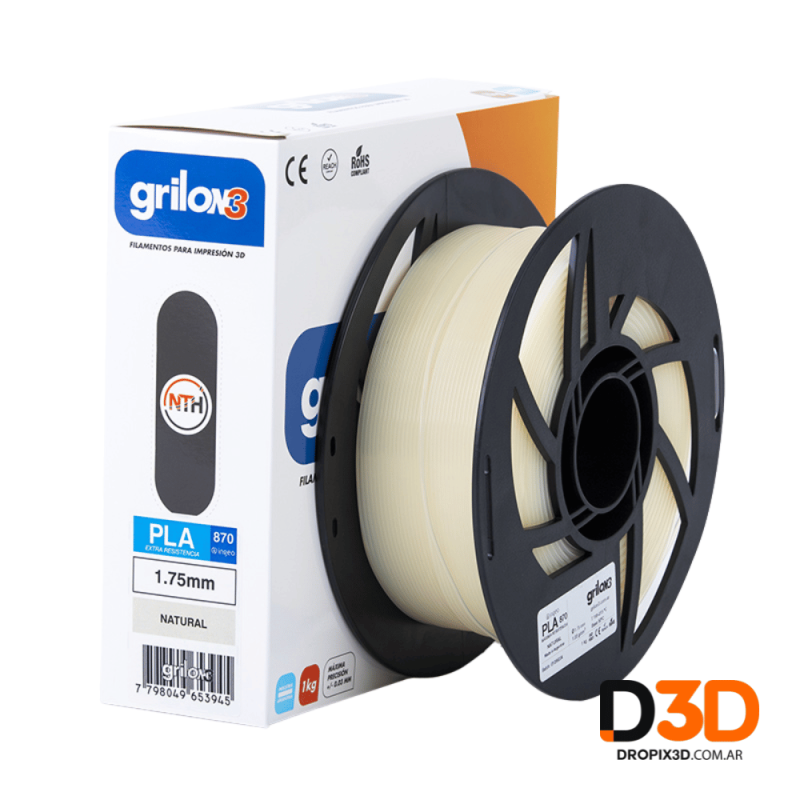 Filamento PLA 870 Grilon3 1kg | DroPix 3D Mar del Plata