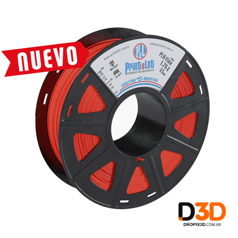 Filamento PLA Flex Printalot 1kg | Flexible, Preciso y Fácil de Imprimir | DroPix 3D