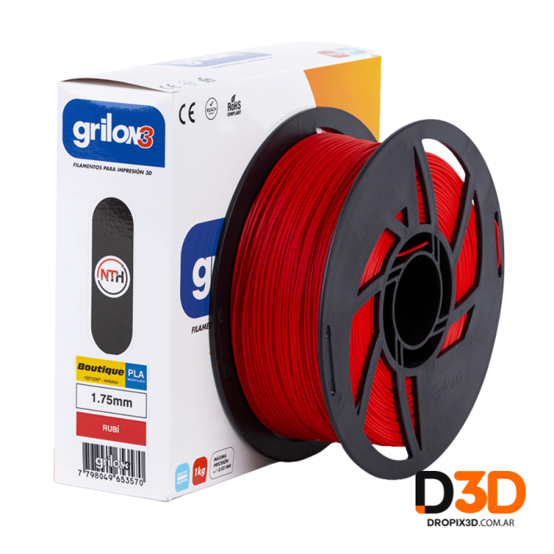 Filamento PLA Boutique Grilon3 1kg | Colores Premium y Excelente Calidad | DroPix 3D