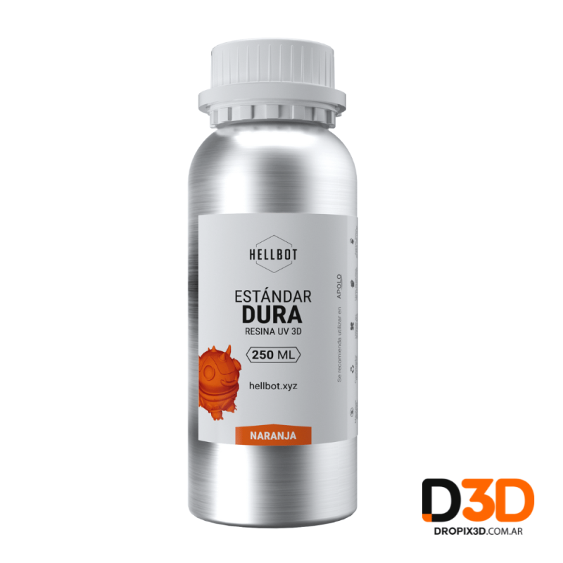 Resina Dura Hellbot 250g | DroPix 3D Mar del Plata