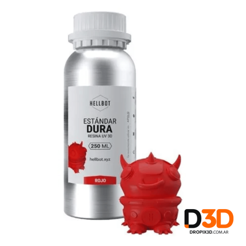 Resina Dura Hellbot 250g | DroPix 3D Mar del Plata