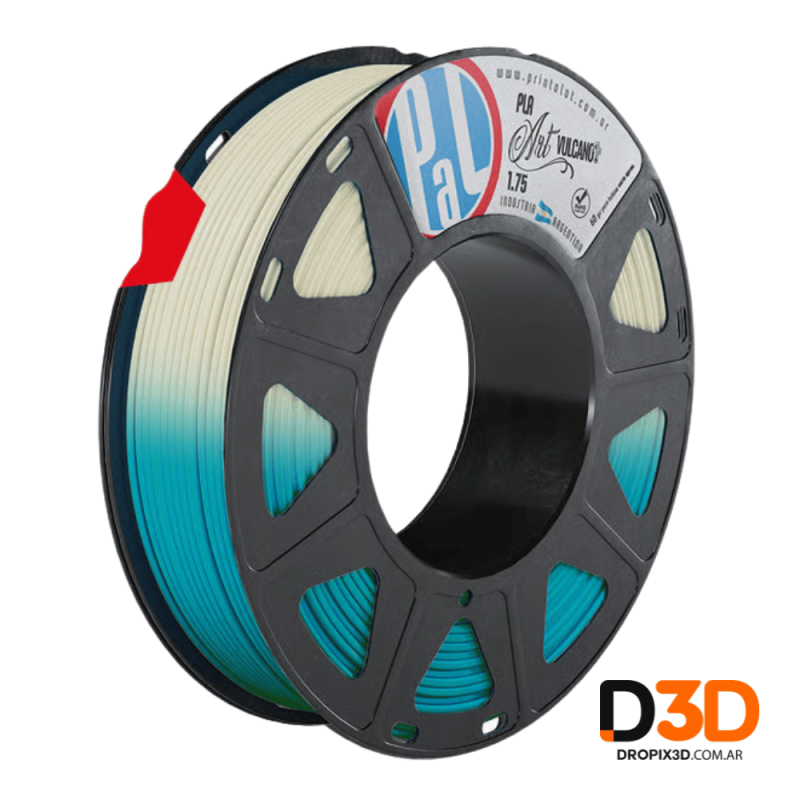 Filamento PLA Art Vulcano Printalot 250g | Efecto Metálico Profundo | DroPix 3D
