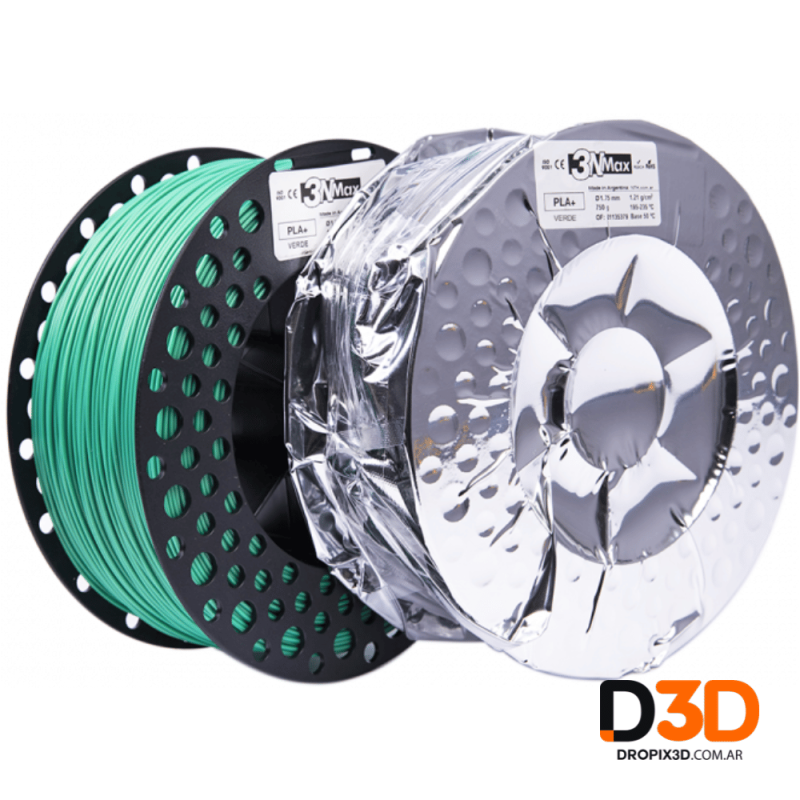 Filamento PLA+ 3NMax 1kg | Mayor Resistencia y Calidad | DroPix 3D Mar del Plata