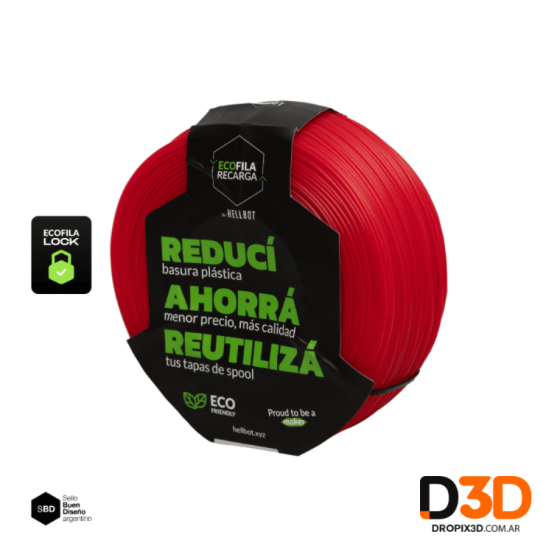 Filamento PLA Hellbot Lock 1kg | Precisión, Colores Vibrantes y Fácil Impresión