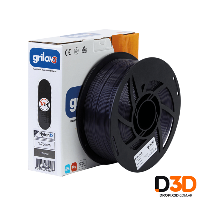 Filamento Nylon 12 Grilon3 1kg en Argentina | Flexible y Resistente | DroPix 3D