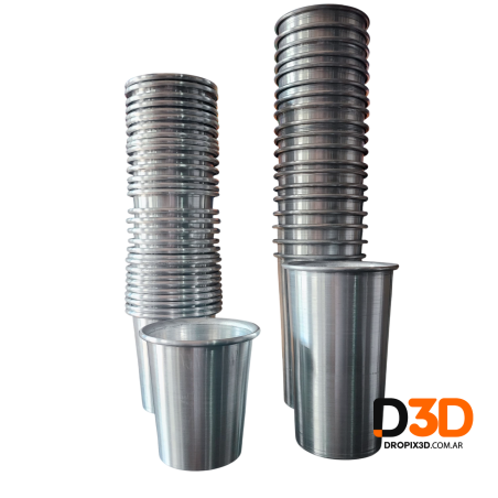 Vaso Aluminio Chop para Vaso Impresos en 3d