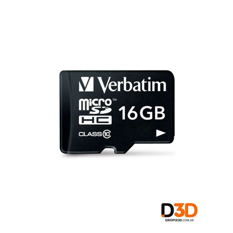 Memoria Micro SD 16GB para Impresoras 3D | Almacenamiento | DroPix 3D