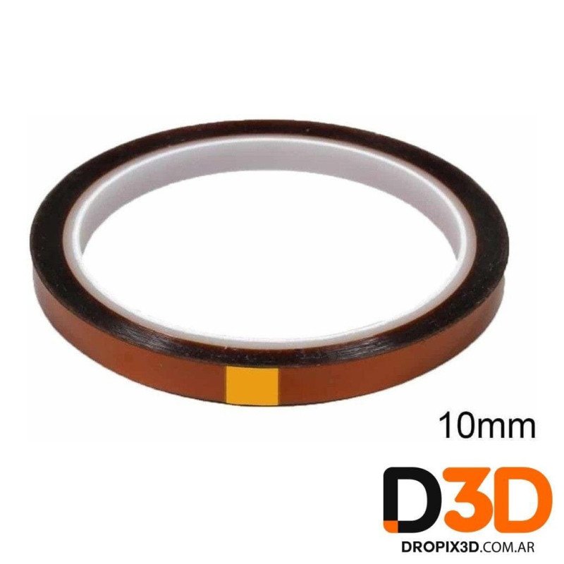 Cinta Térmica Kapton 10mm para Impresoras 3D | Alta Resistencia | DroPix 3D
