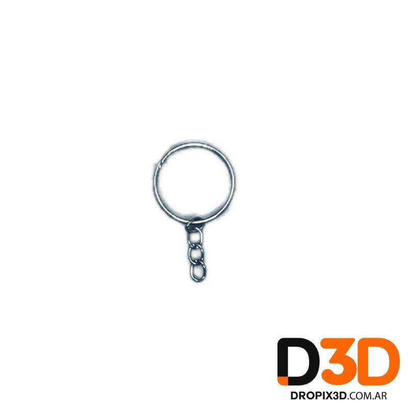 Argolla Sinfín con Cadenita 24mm | Llaveros | DroPix 3D