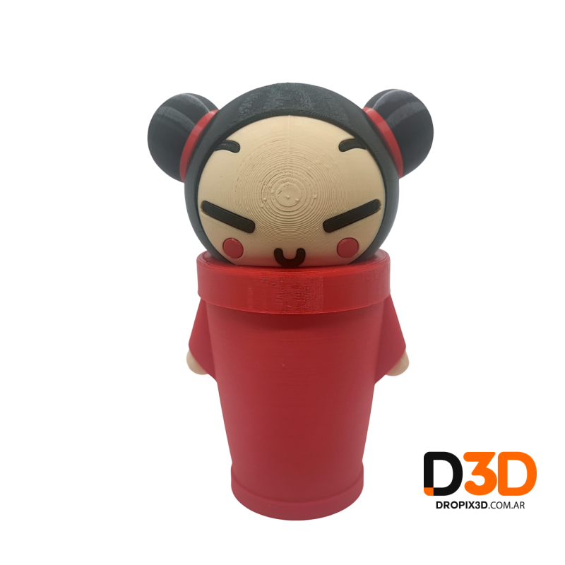 Vaso Pucca Impreso en 3D | Diseño Único y Personalizado