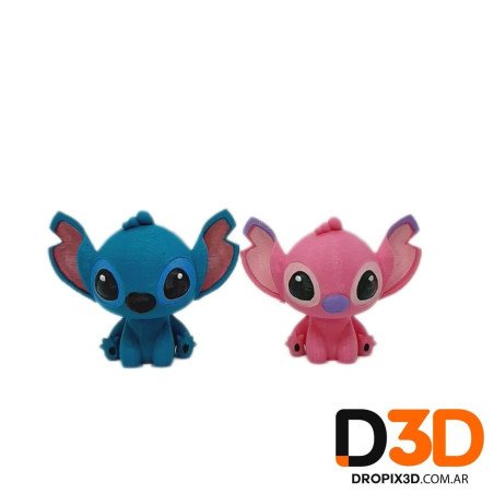 Stitch y Angel 8cm