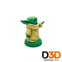 Baby Yoda Señalando