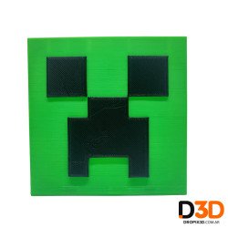 Lampara Velador Minecraft Creeper