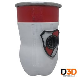 Chop Aluminio Botella Cortada River Plate